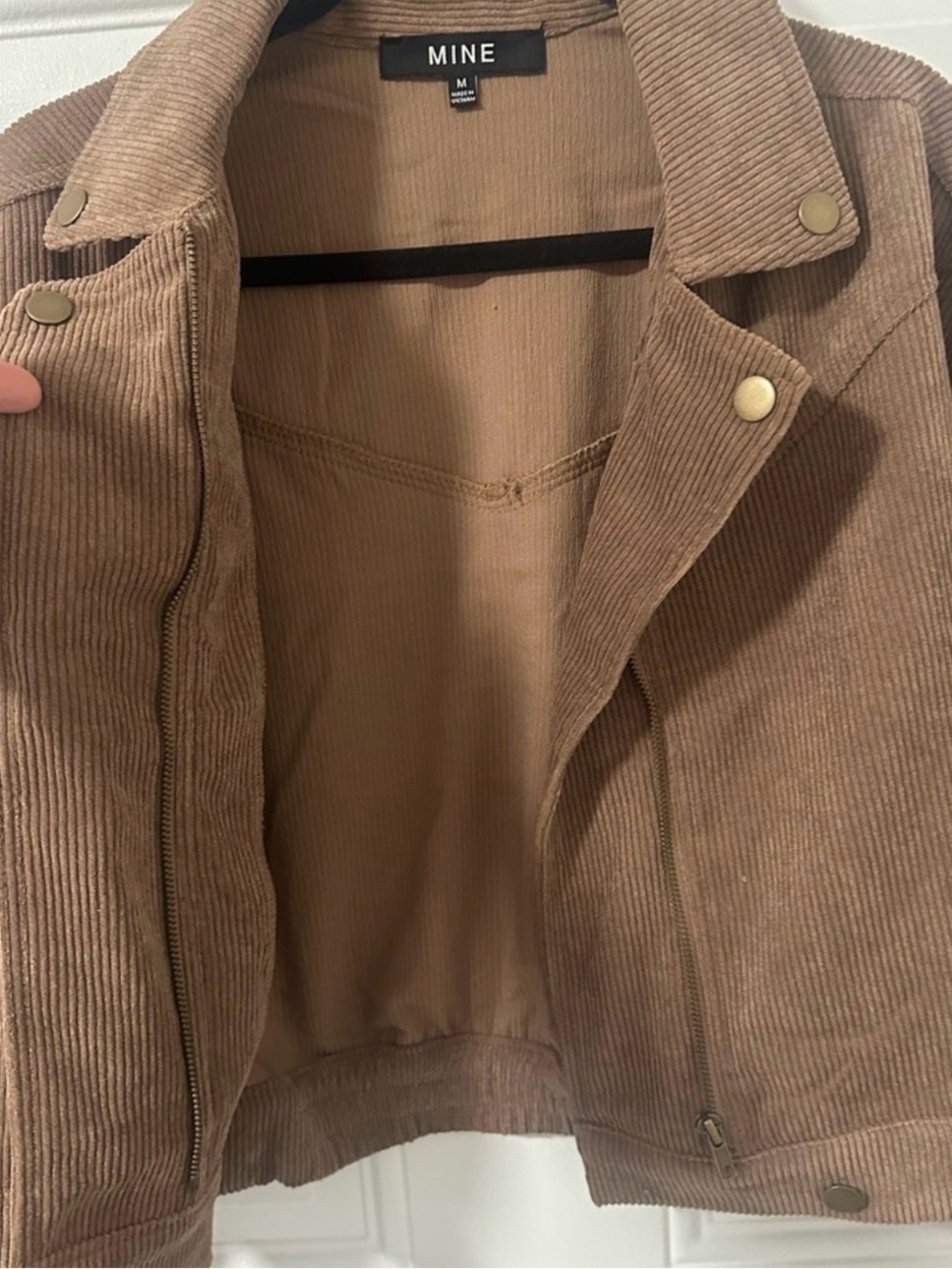 Mine Tan Corduroy Utility Jacket Size Medium NWOT - Picture 7 of 11
